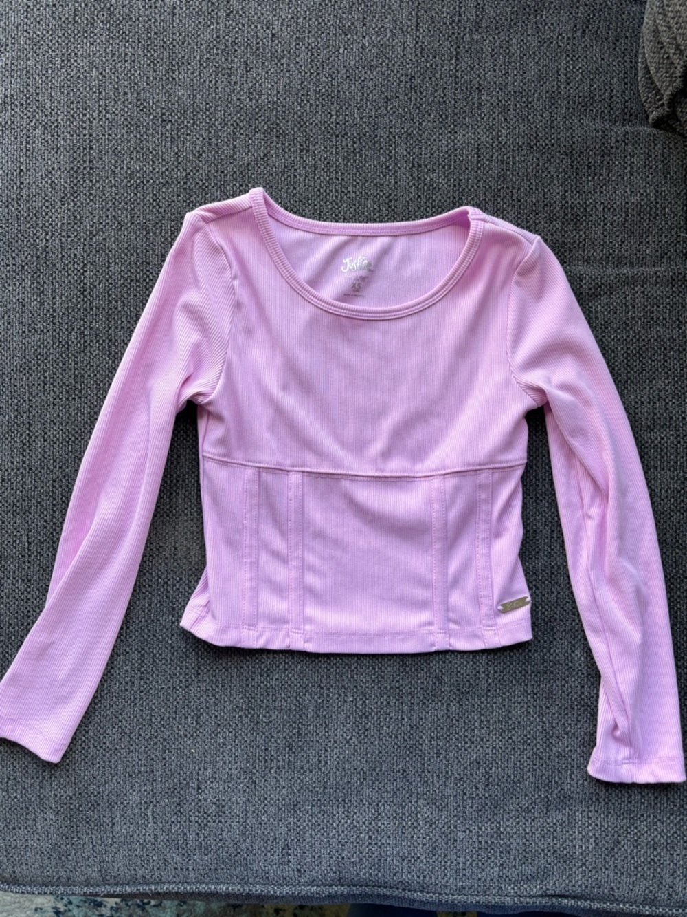 Justice Long Sleeve Tee in Light Purple